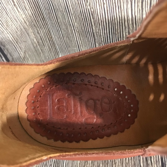 Anthropologie Latigo Leather Braided Ankle Booties - Picture 6 of 8